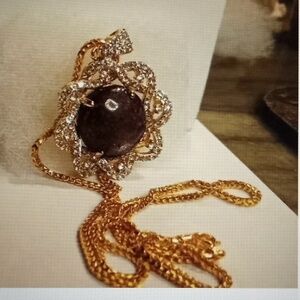 Ruby Sapphire Necklace w chain